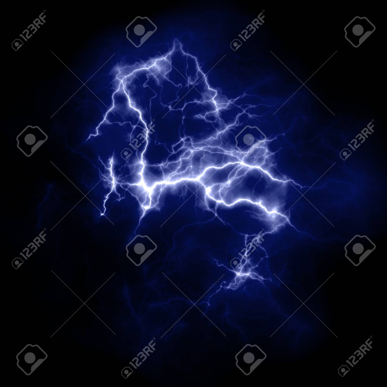 lightning template for design electric discharge in the sky