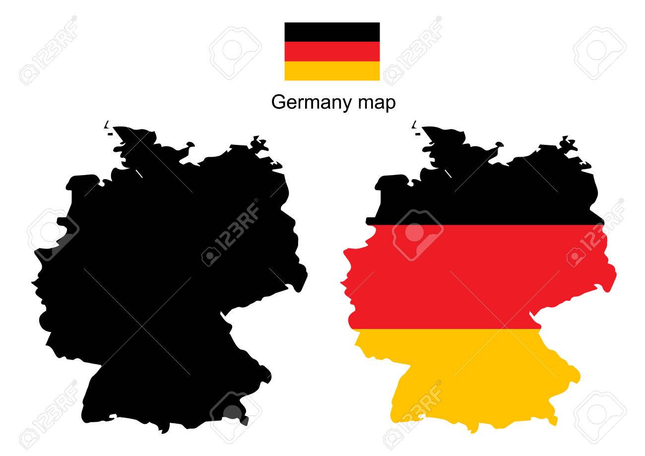germany map vector germany flag vector stock vector 39075624