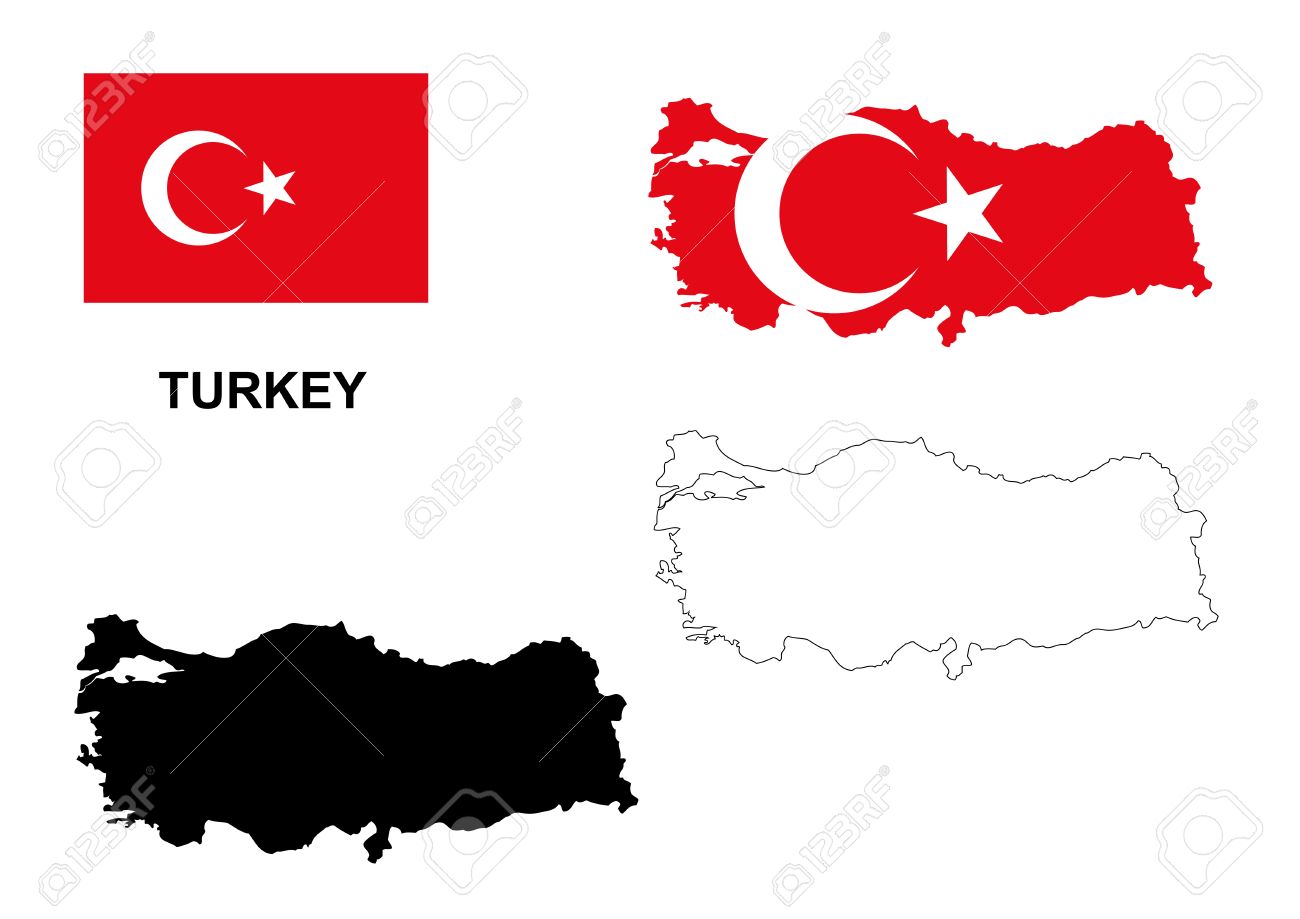 Turkey map vector, Turkey flag vector, isolated Turkey - 47423729 Turkey map vector, Turkey flag vector, isolated Turkey - 47423729