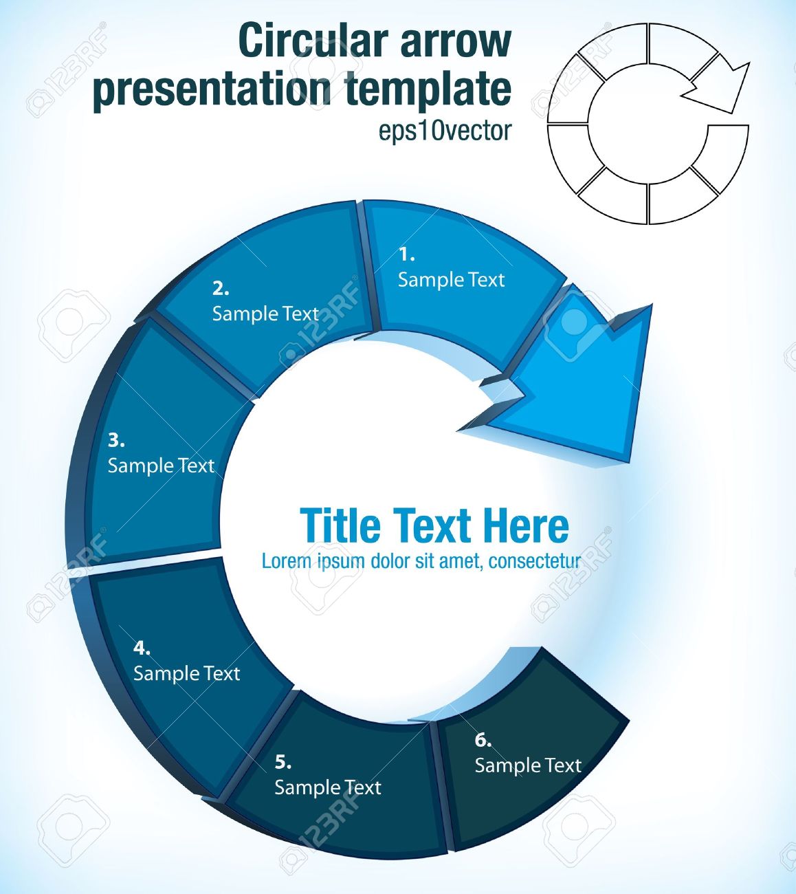 circular arrow pictogram flow chart presentation template with circular arrow pictogram flow chart presentation template with, Powerpoint templates