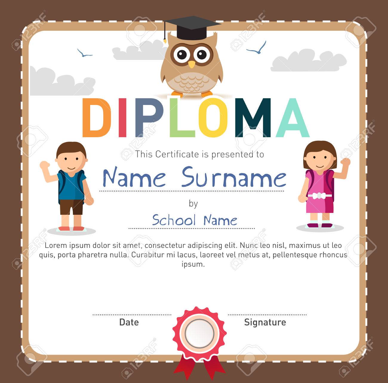 certificate for preschool