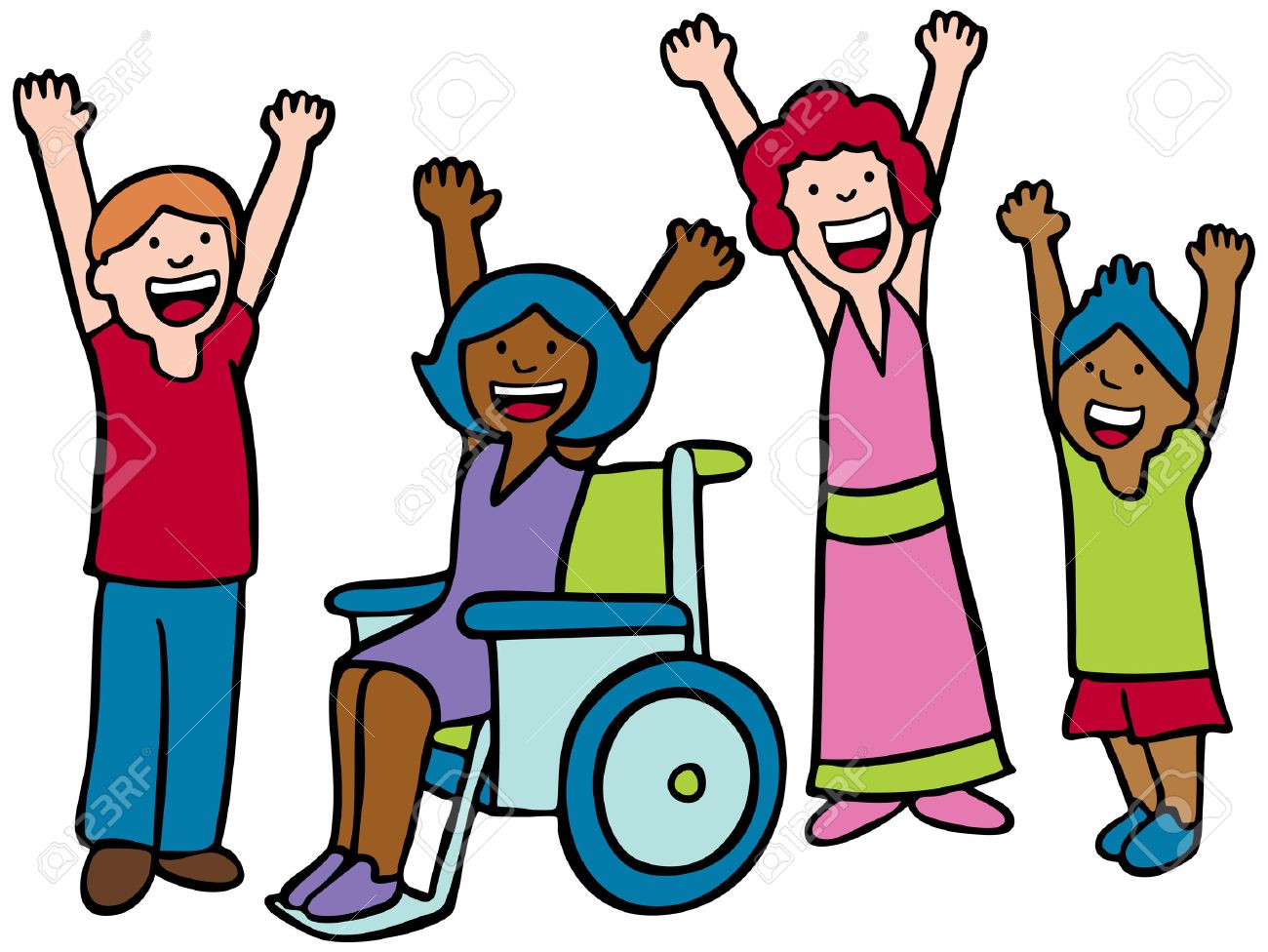 子供たちの歓声 のイラスト素材 ベクタ Image