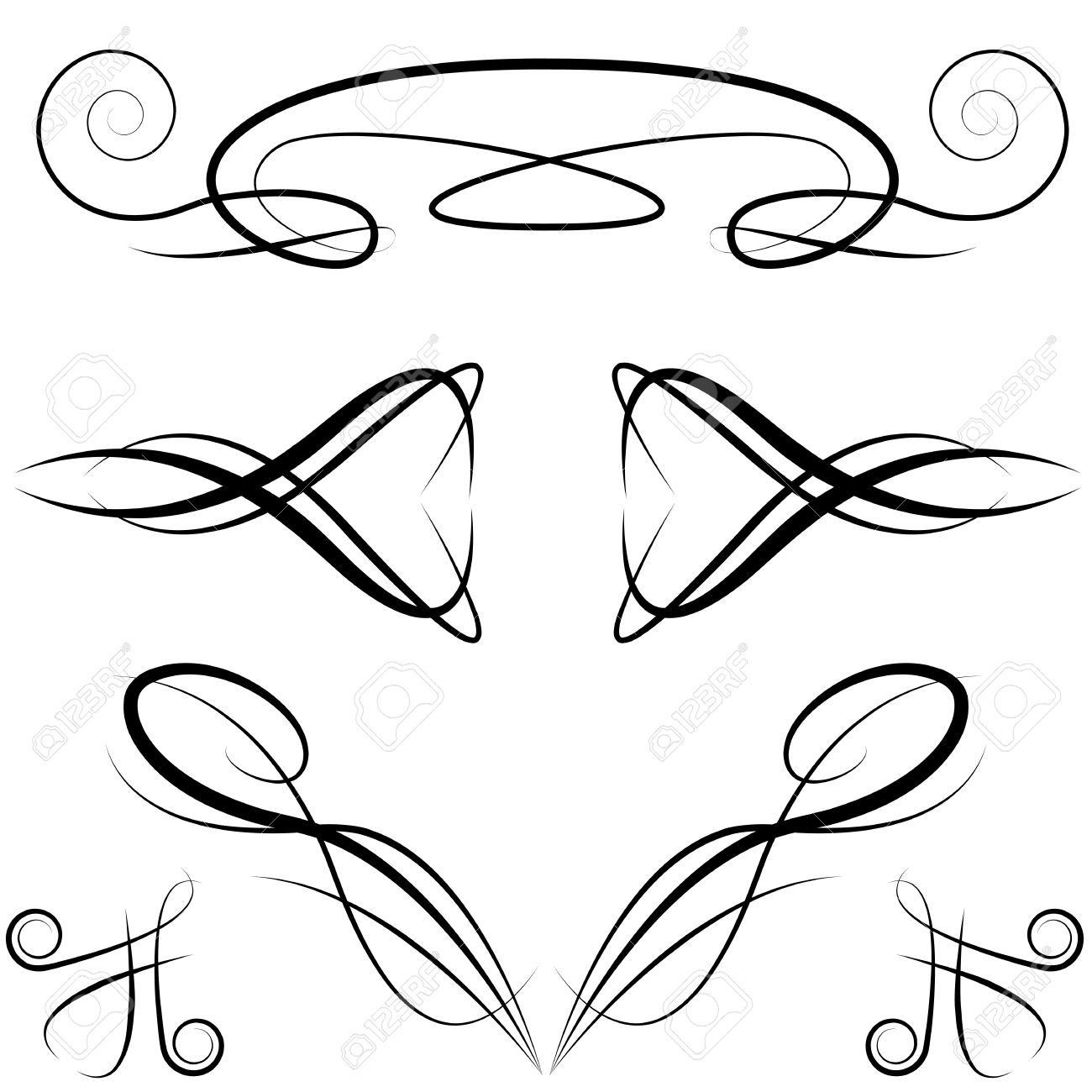 an image of elegant formal invitation design elements royalty free