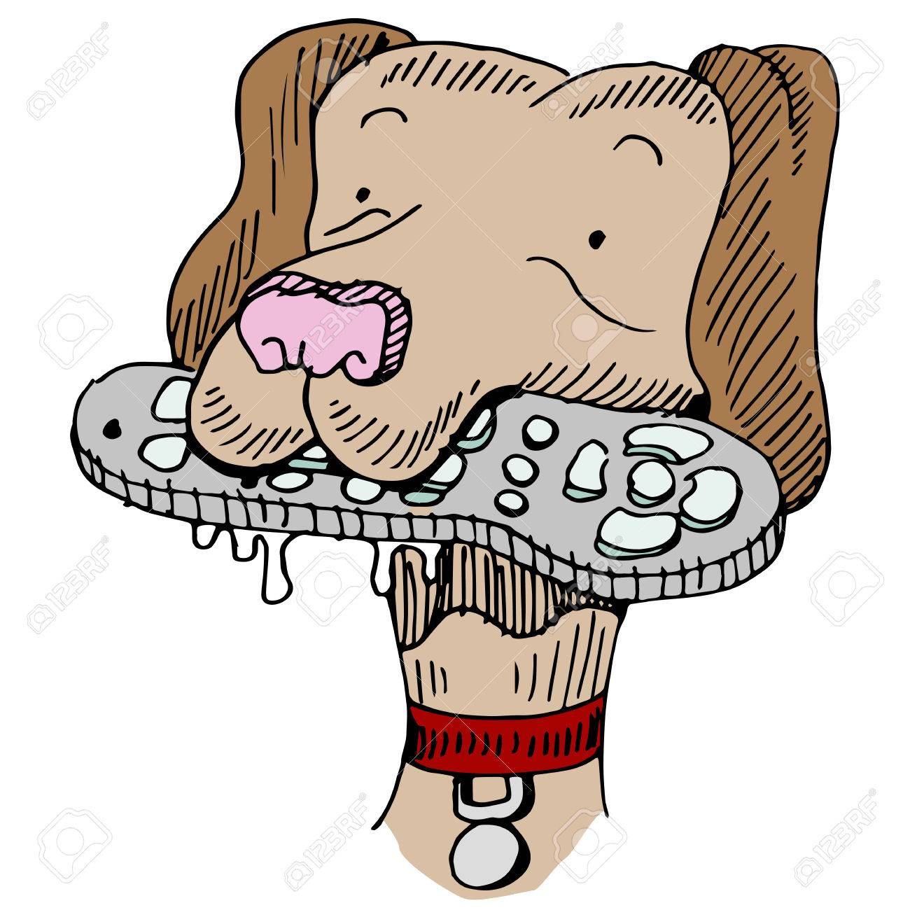 リモート制御を咀嚼犬のイメージ のイラスト素材 ベクタ Image リモート制御を咀嚼犬のイメージ のイラスト素材 ベクタ Image