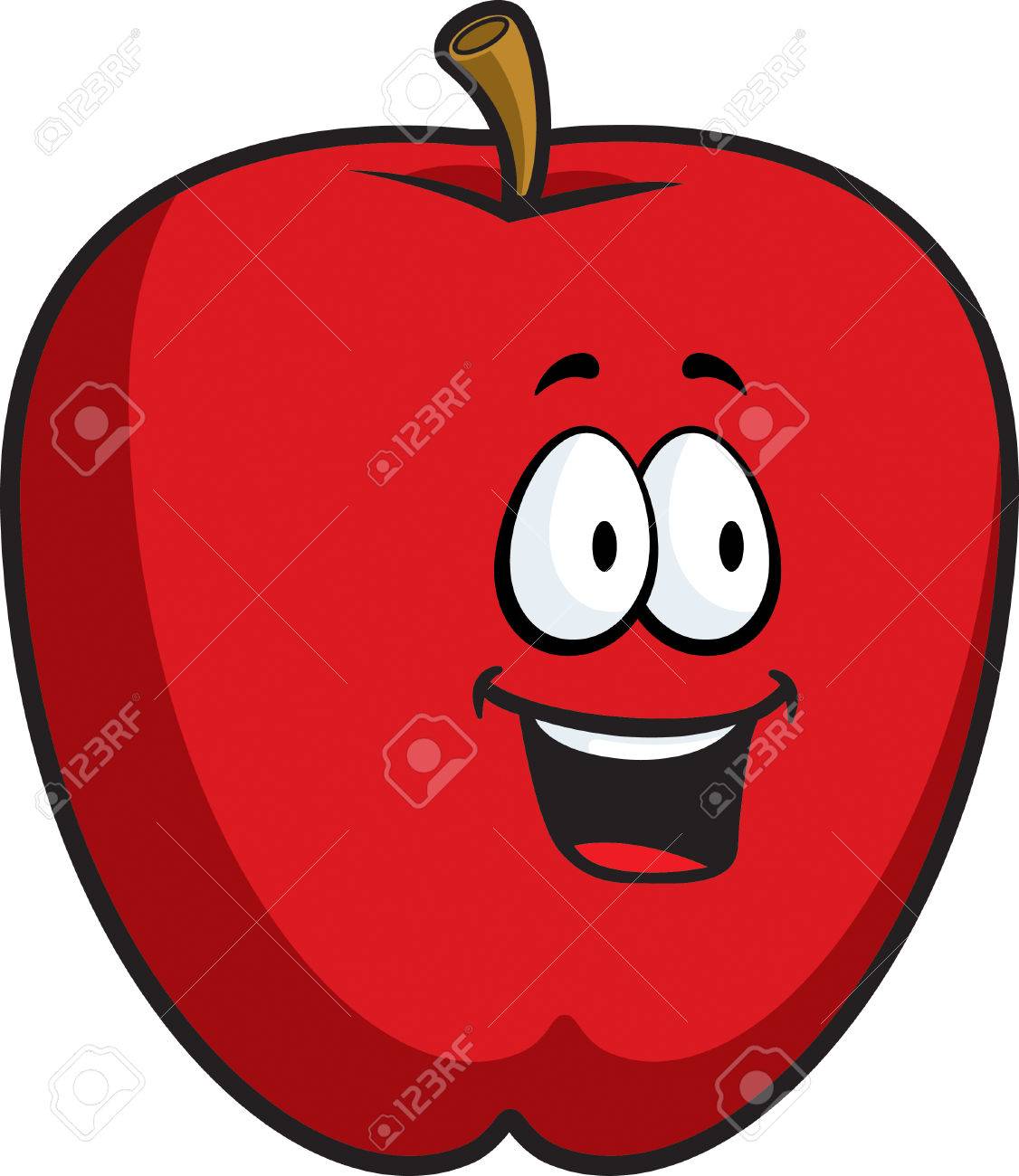 Un Dessin Anime Pomme Rouge Souriant Et Heureux Clip Art Libres De Droits Vecteurs Et Illustration Image Un Dessin Anime Pomme Rouge Souriant Et Heureux Clip Art Libres De Droits Vecteurs Et Illustration Image