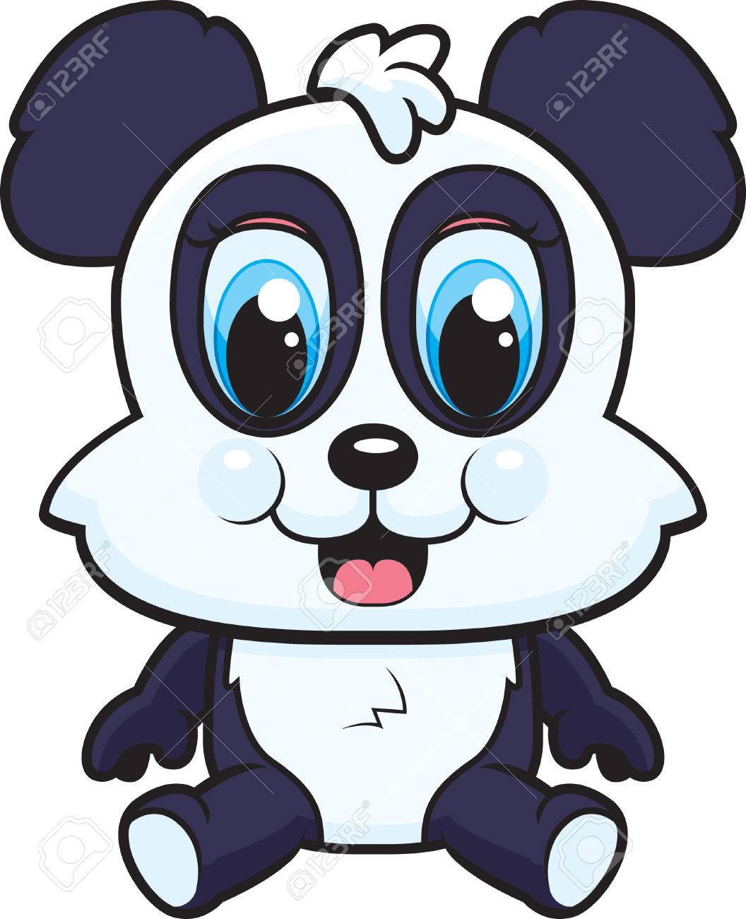 pic Imagenes De Oso Panda Bebe Animado un oso panda bebe de dibujos animados feliz sentado y sonriente