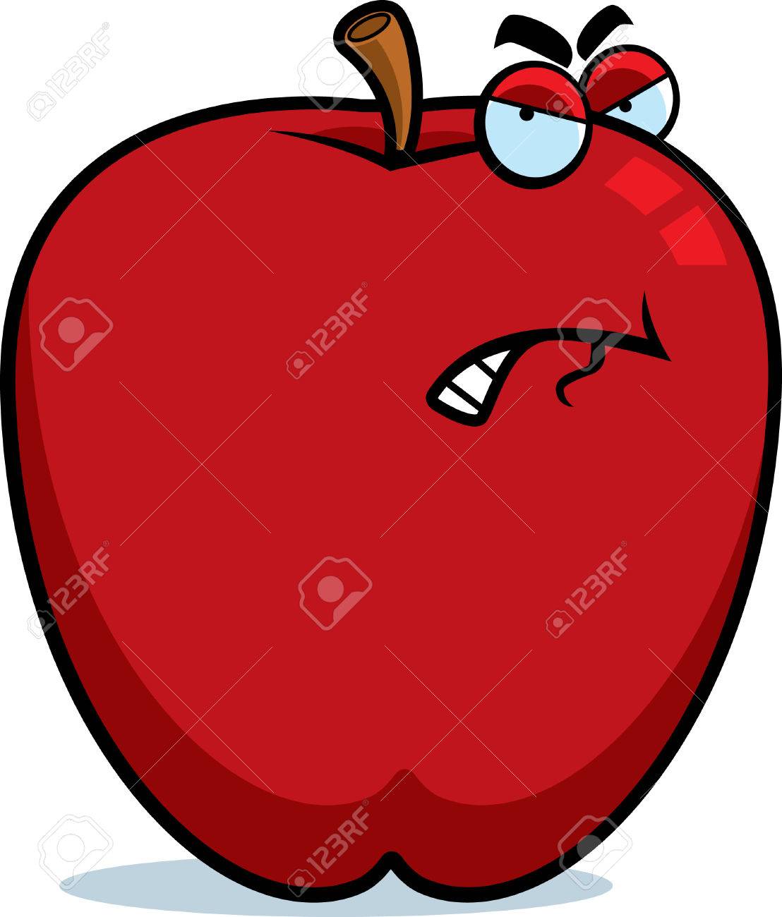 Una Manzana De Dibujos Animados Con Una Expresión Enojada. Ilustraciones Svg, Vectoriales, Clip Art Vectorizado Libre De Derechos. Image 26420879. Una Manzana De Dibujos Animados Con Una Expresión Enojada. Ilustraciones Svg, Vectoriales, Clip Art Vectorizado Libre De Derechos. Image 26420879.