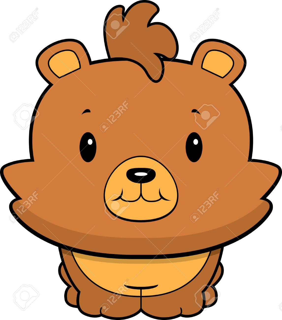 A Cartoon Baby Bear Cub Smiling And Happy Royalty Free Cliparts Vectors And Stock Illustration Image