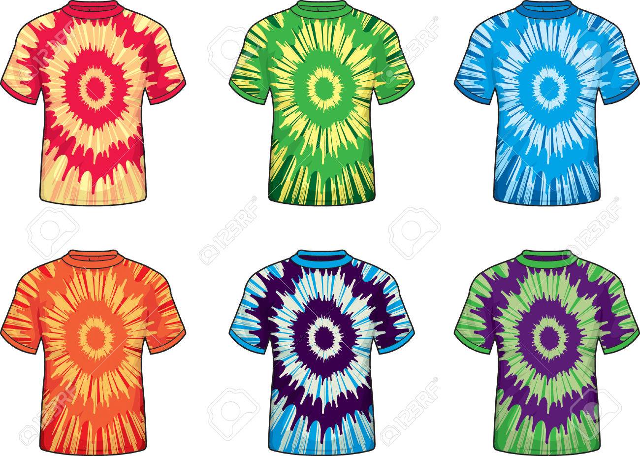color tie dye shirts
