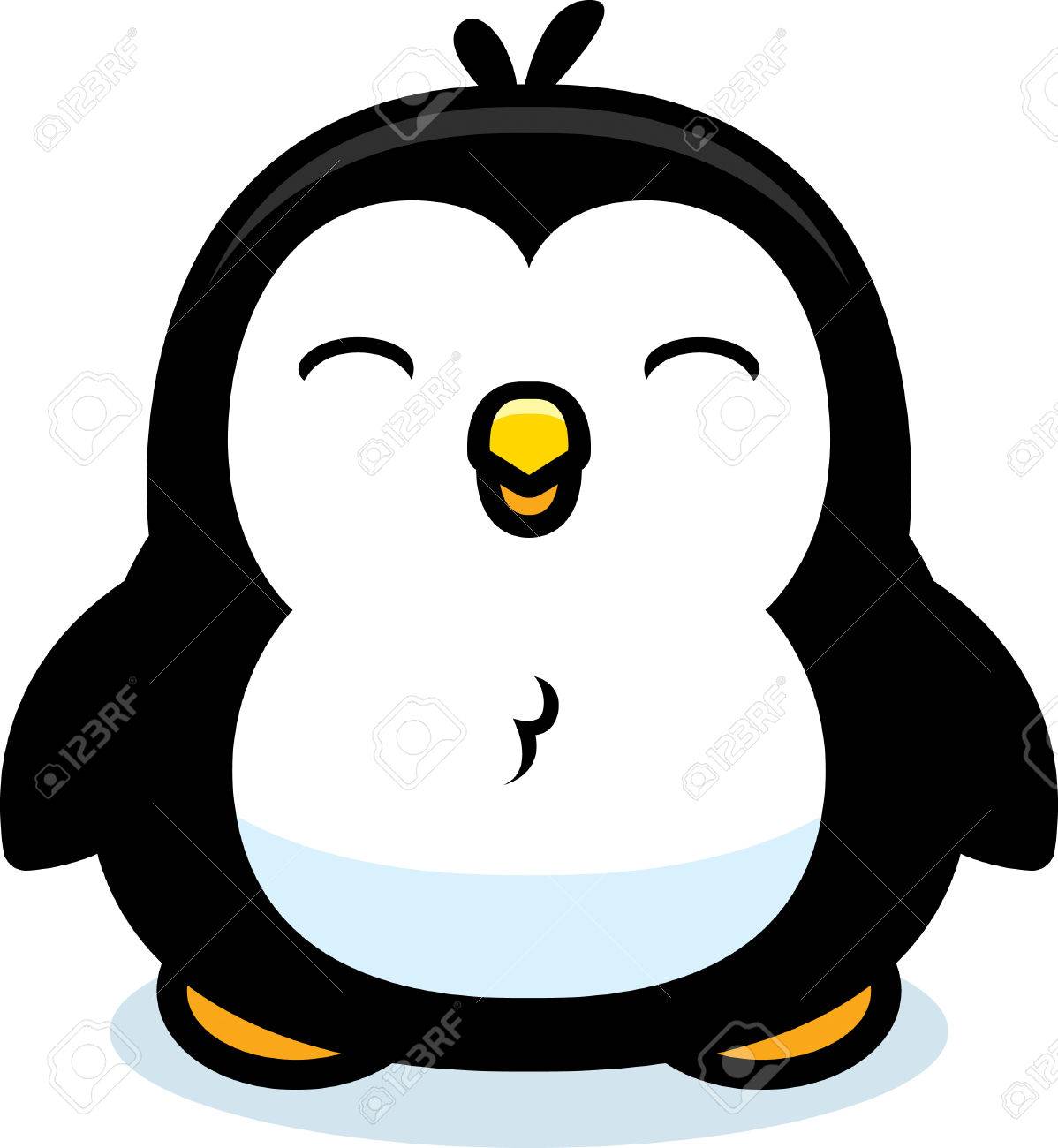 A Cartoon Baby Penguin Standing Up Royalty Free Cliparts Vectors And Stock Illustration Image