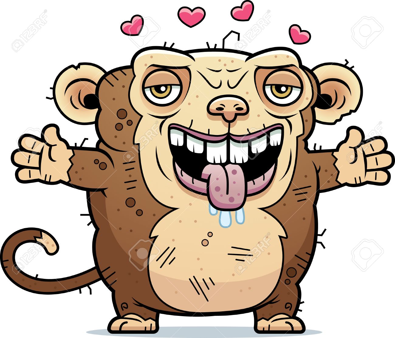 Una Ilustración De Dibujos Animados De Un Mono Feo Dispuesto A Dar Un Abrazo. Ilustraciones Svg, Vectoriales, Clip Art Vectorizado Libre De Derechos. Image 42751330. Una Ilustración De Dibujos Animados De Un Mono Feo Dispuesto A Dar Un Abrazo. Ilustraciones Svg, Vectoriales, Clip Art Vectorizado Libre De Derechos. Image 42751330.