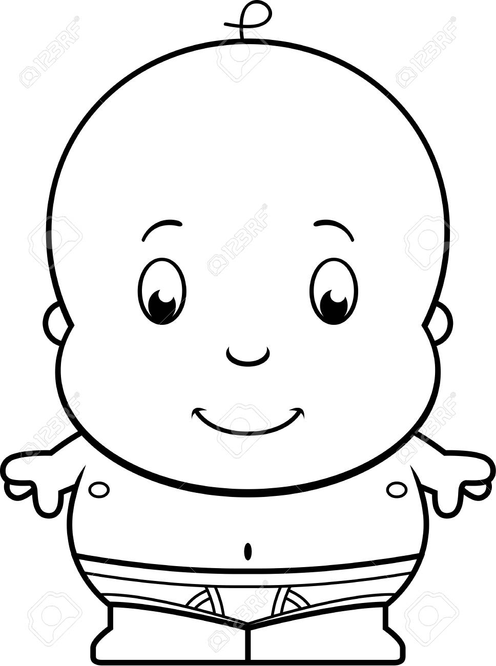おむつの赤ちゃんの漫画イラスト のイラスト素材 ベクタ Image おむつの赤ちゃんの漫画イラスト のイラスト素材 ベクタ Image