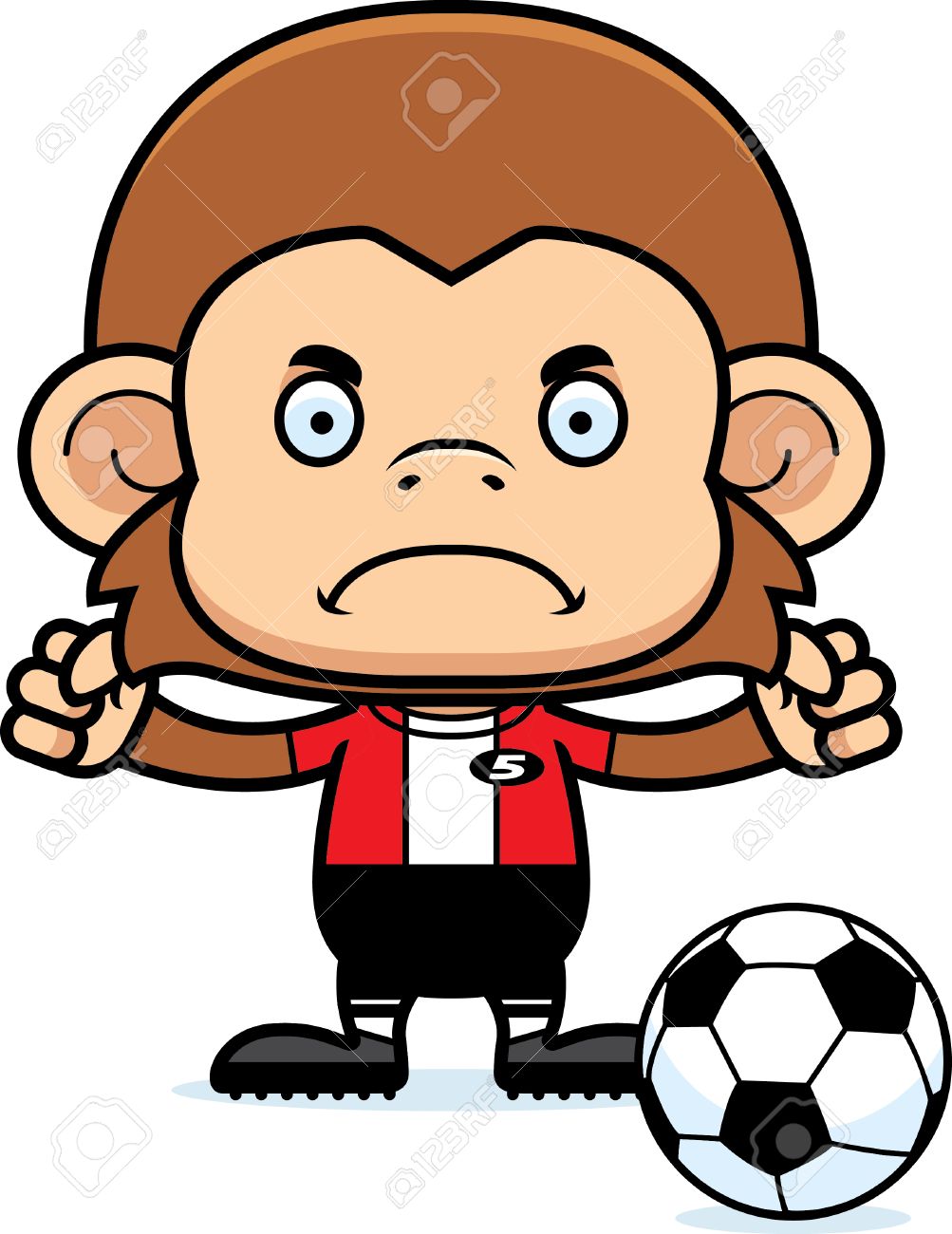 a cartoon soccer player