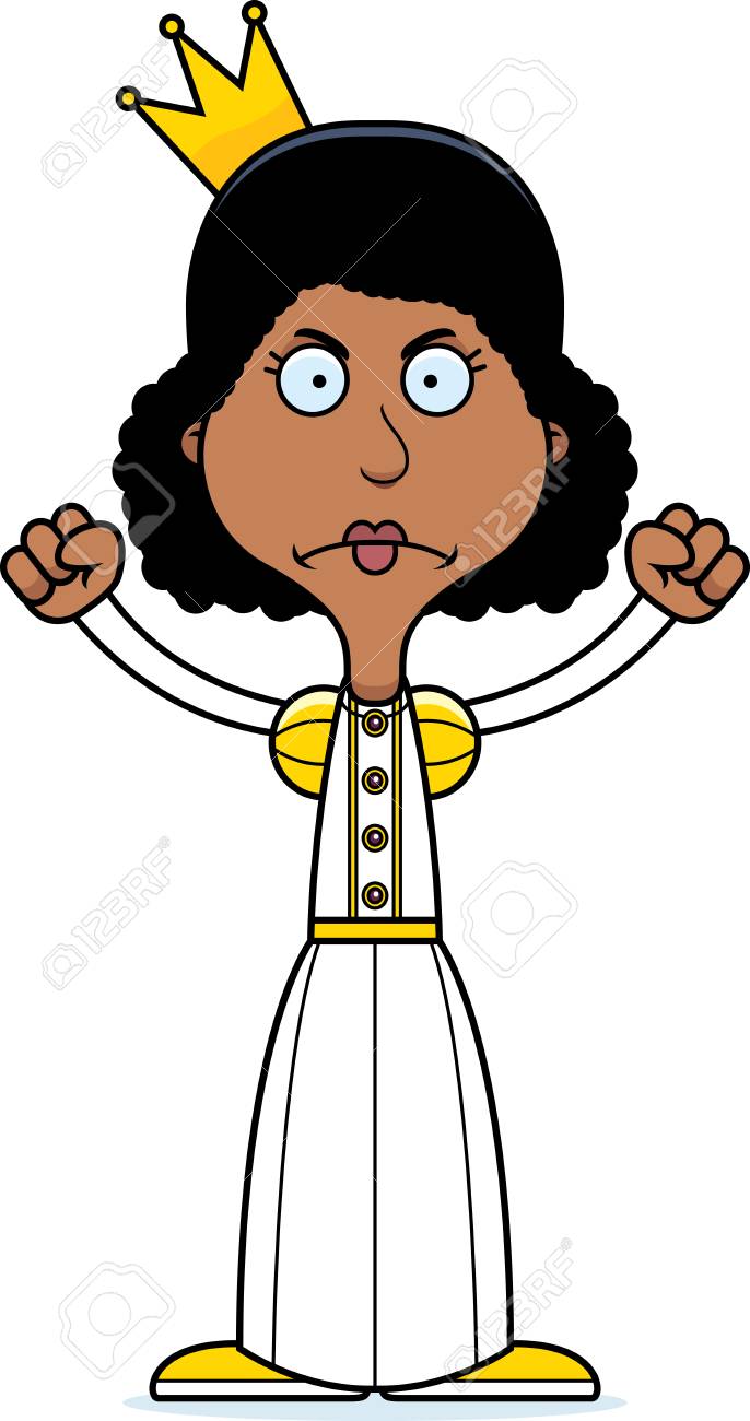 Eine Karikatur Prinzessin Frau Sucht Wutend Lizenzfrei Nutzbare Vektorgrafiken Clip Arts Illustrationen Image 44712102