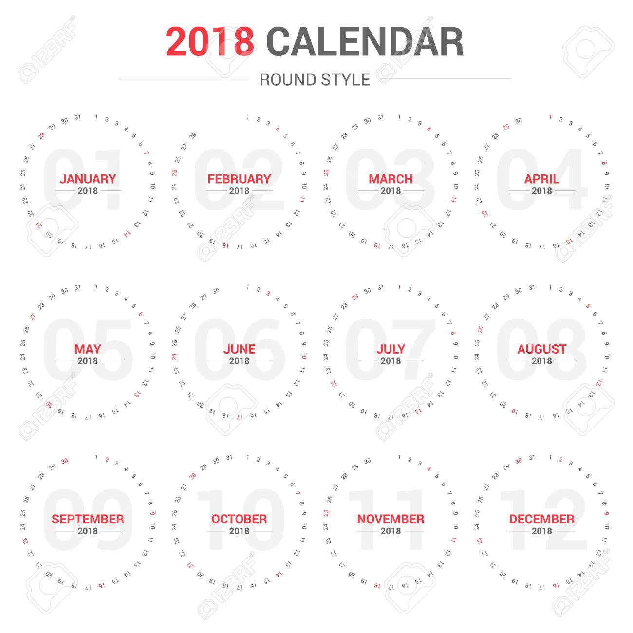 planner templates 2018