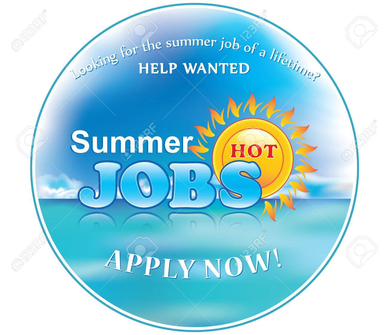 summer jobs apply now label for companies employers that are part time summer jobs