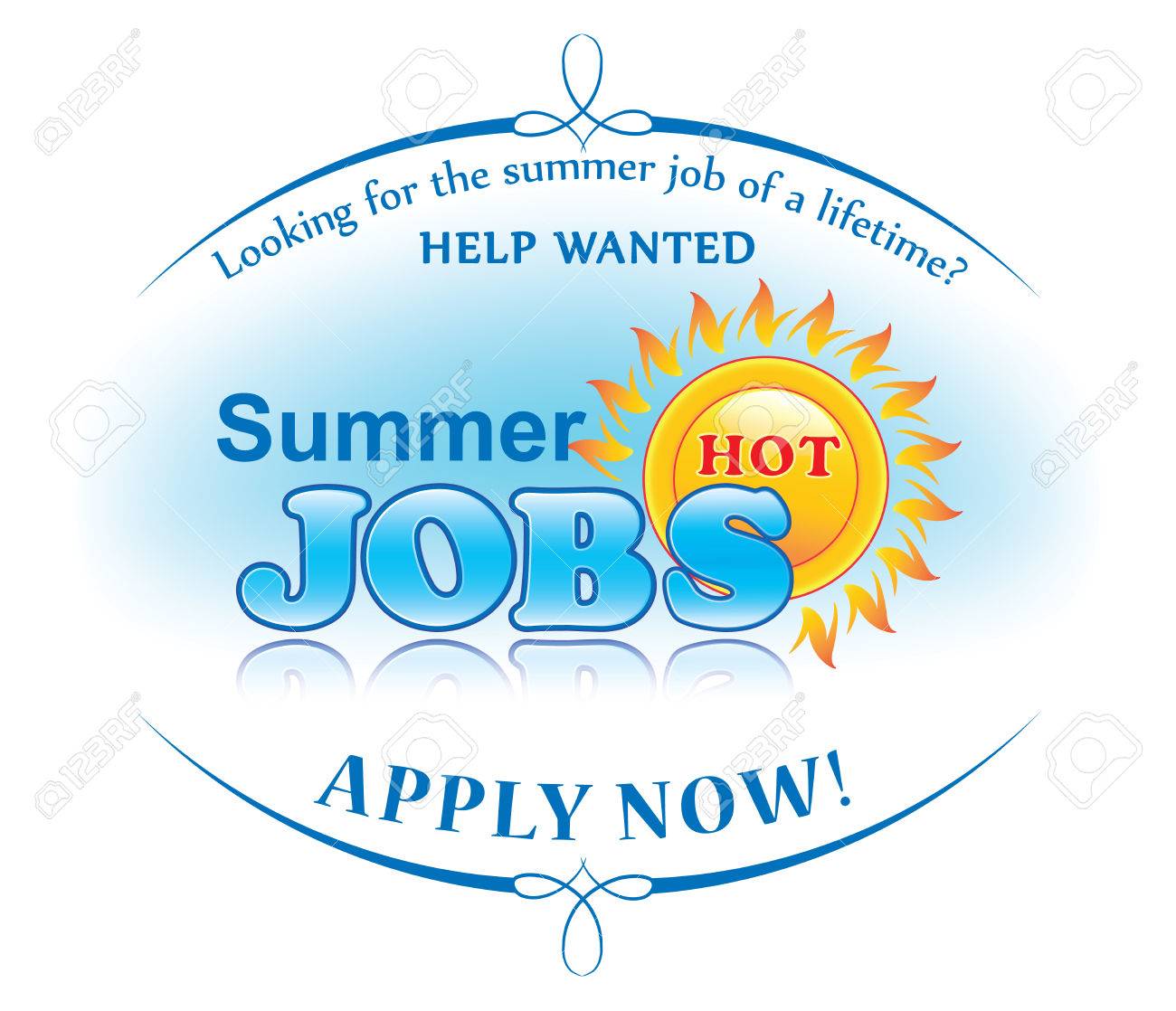 summer jobs offer sticker for print help wanted apply now part time summer jobs