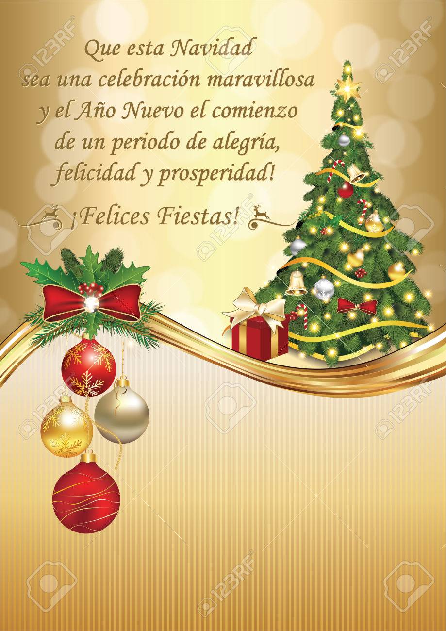 Auguri Di Natale Translation.Spanish Business Greeting Card Text Translation May This Christmas Stock Photo Picture And Royalty Free Image Image 67077790