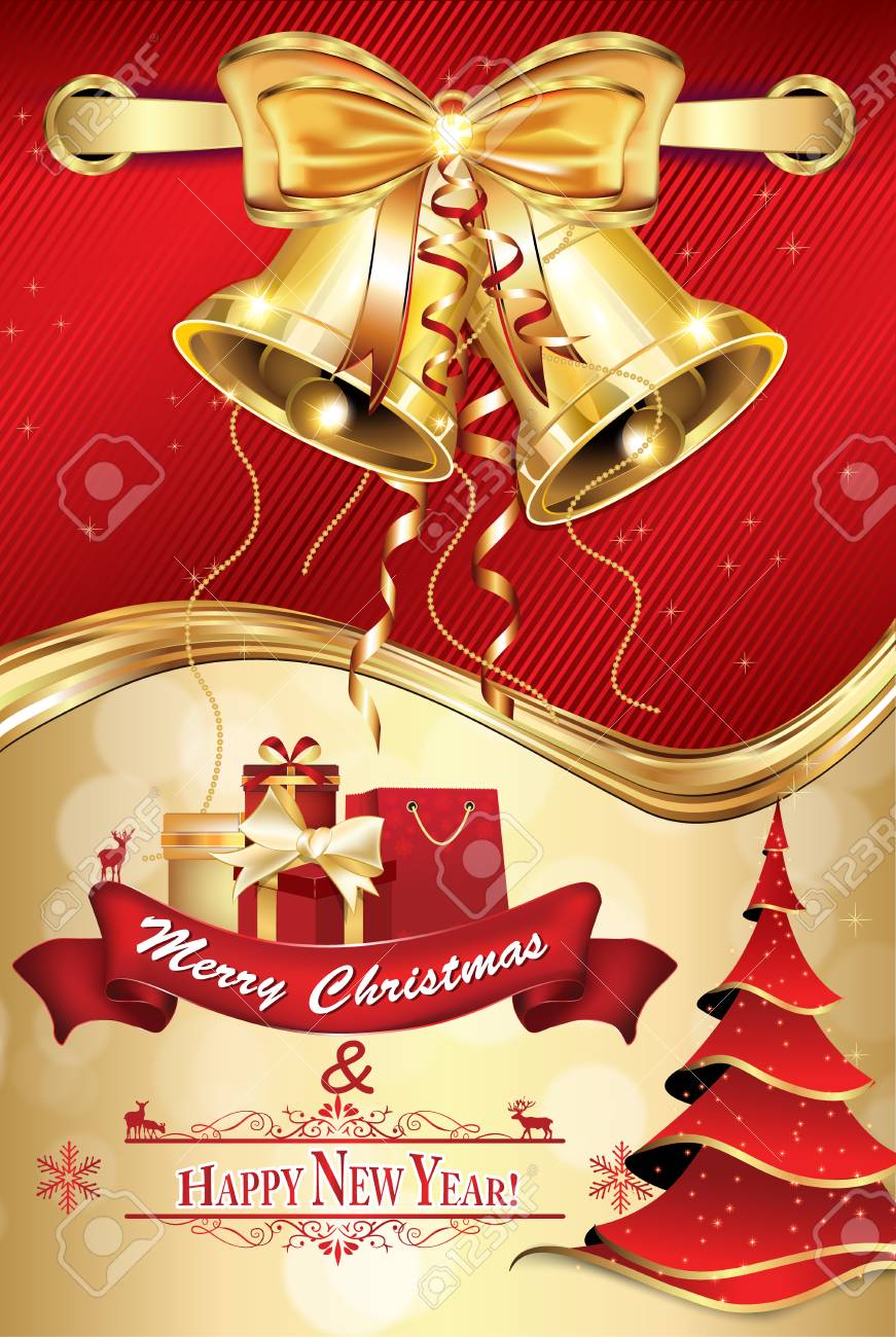 happy new year postcard