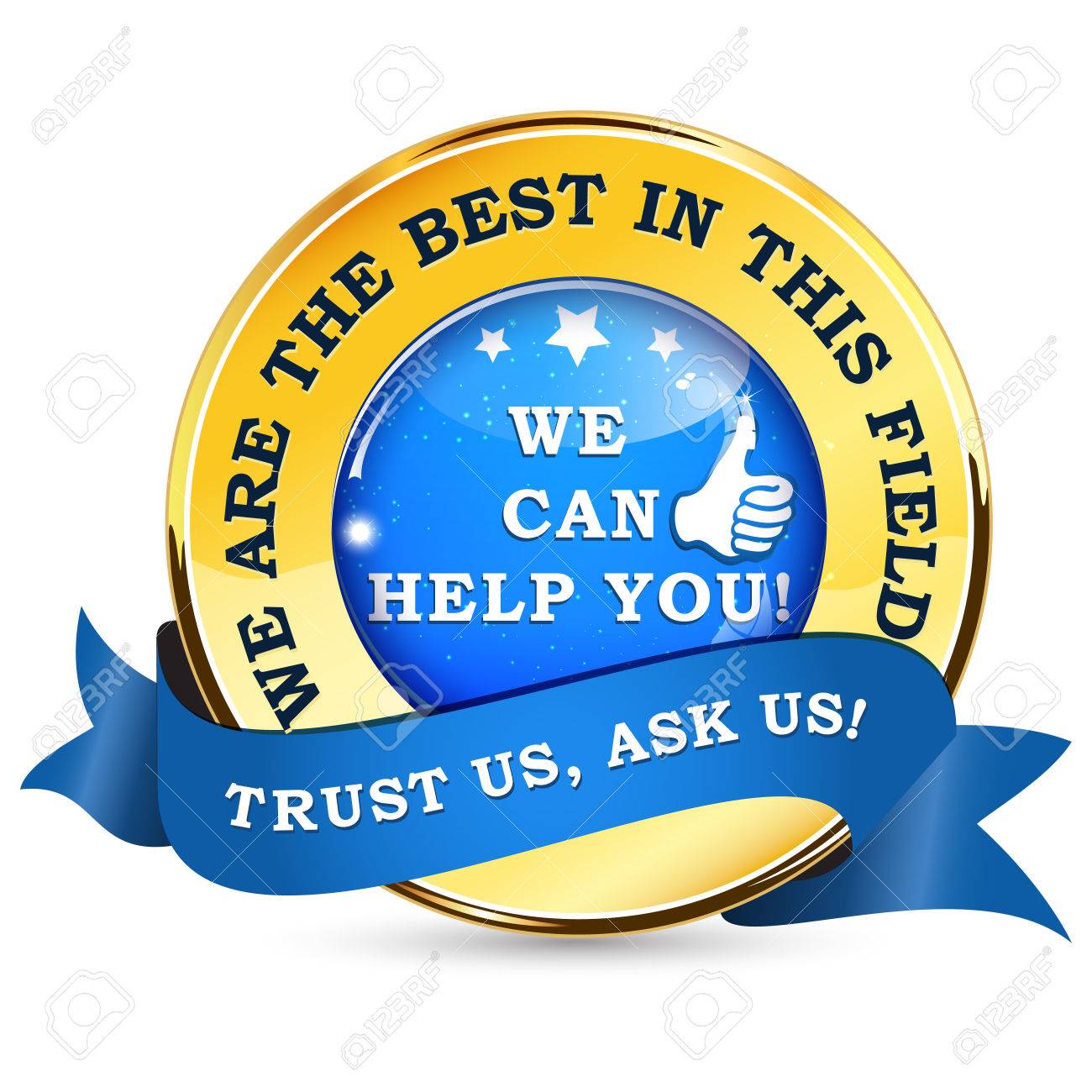 Business Experts Ribbon We Are The Best In This Field We Can Royalty Free Cliparts Vectors And Stock Illustration Image