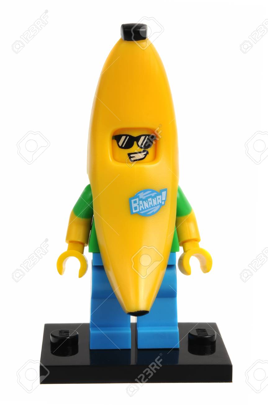 lego minifigure banana man