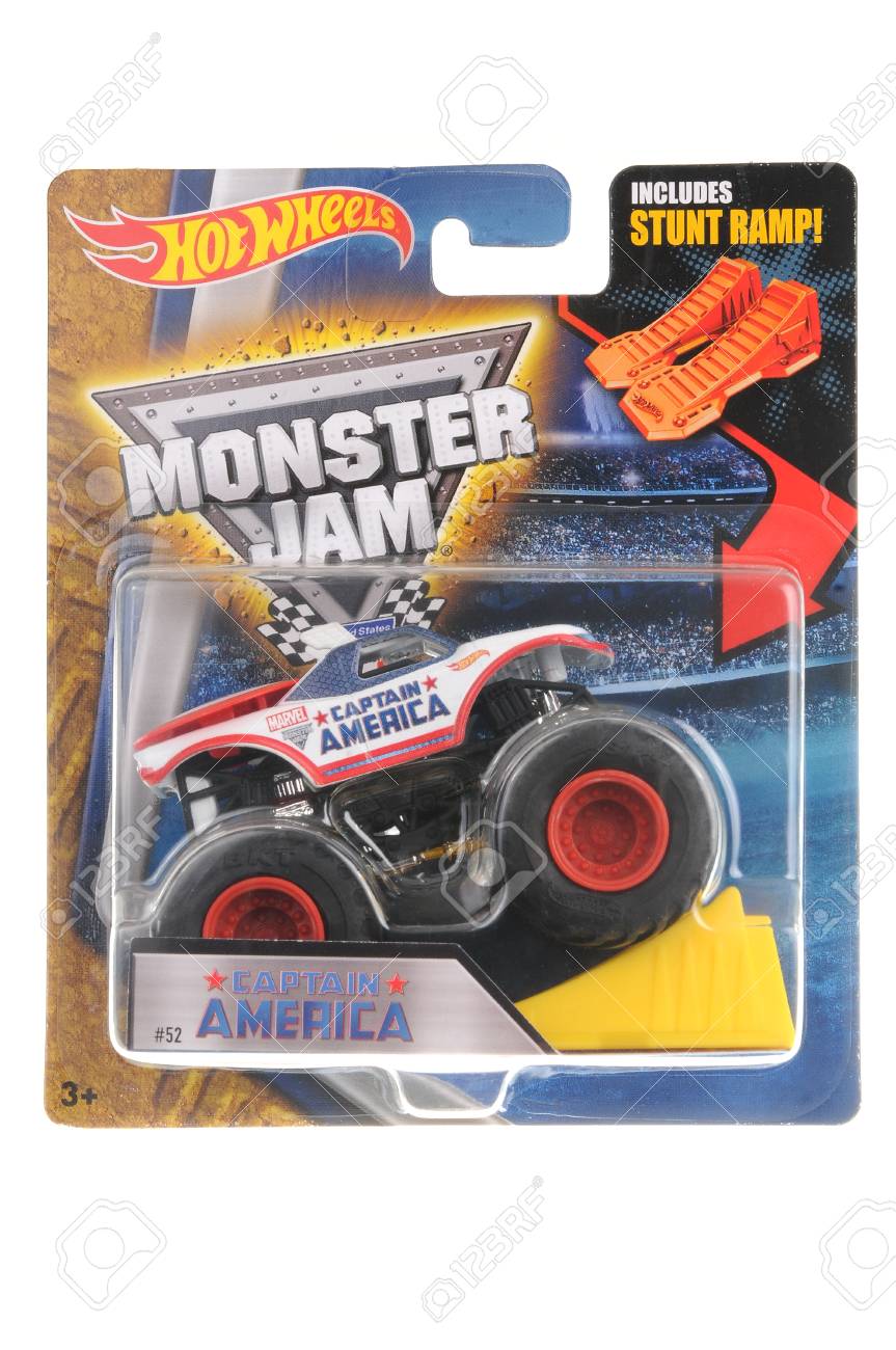 hot wheels captain america monster truck