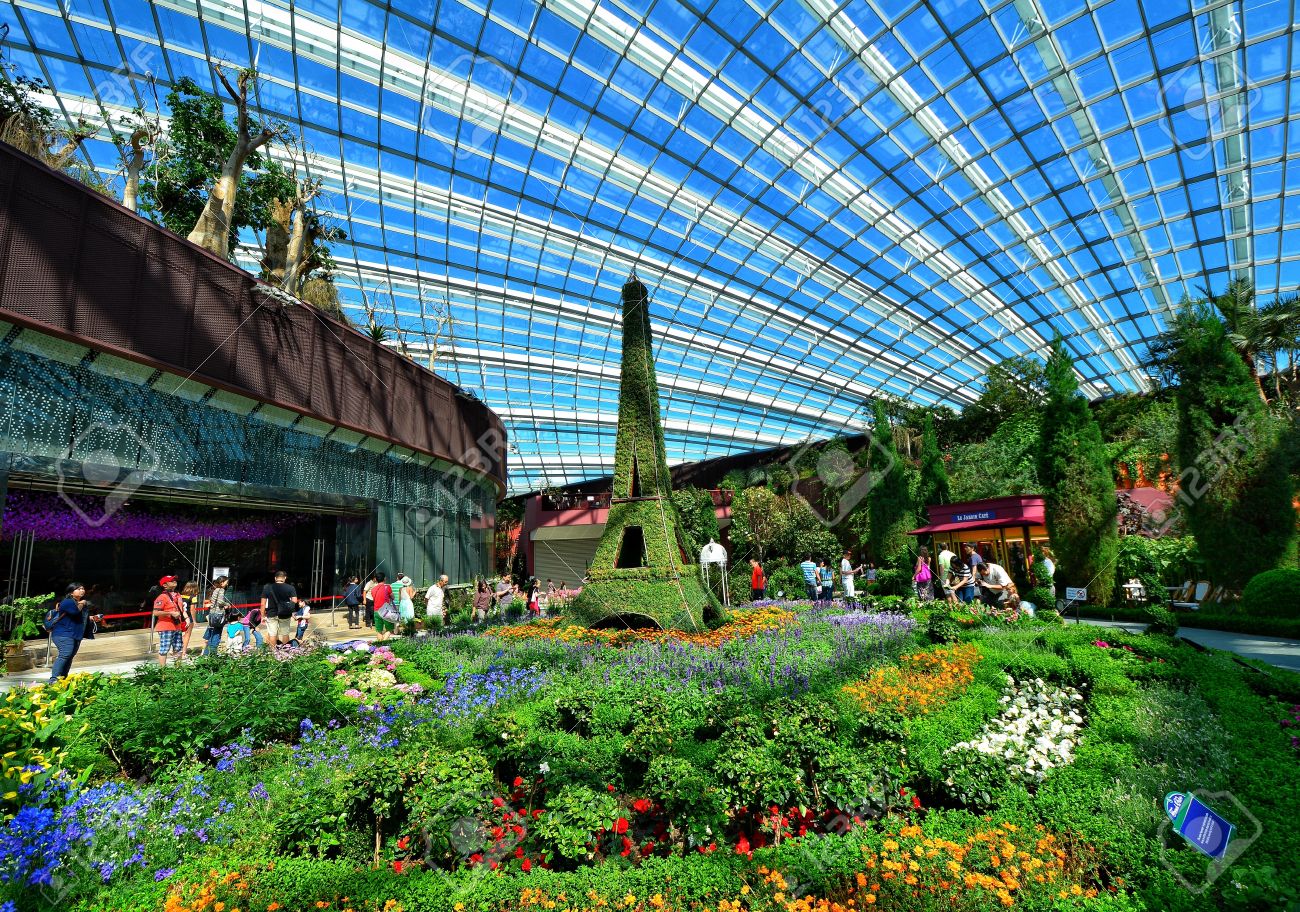 Garden By The Bay Flower a photograph inside the flower dome in gardensthe bay in Garden By The Bay Flower a photograph inside the flower dome in gardensthe bay in