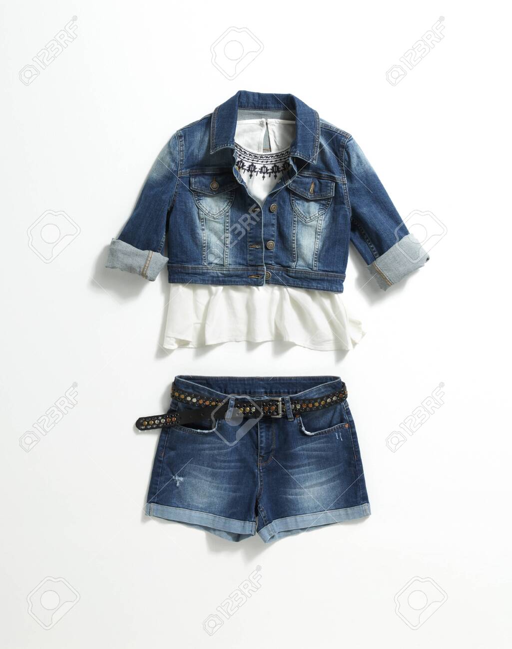 short blue denim jacket