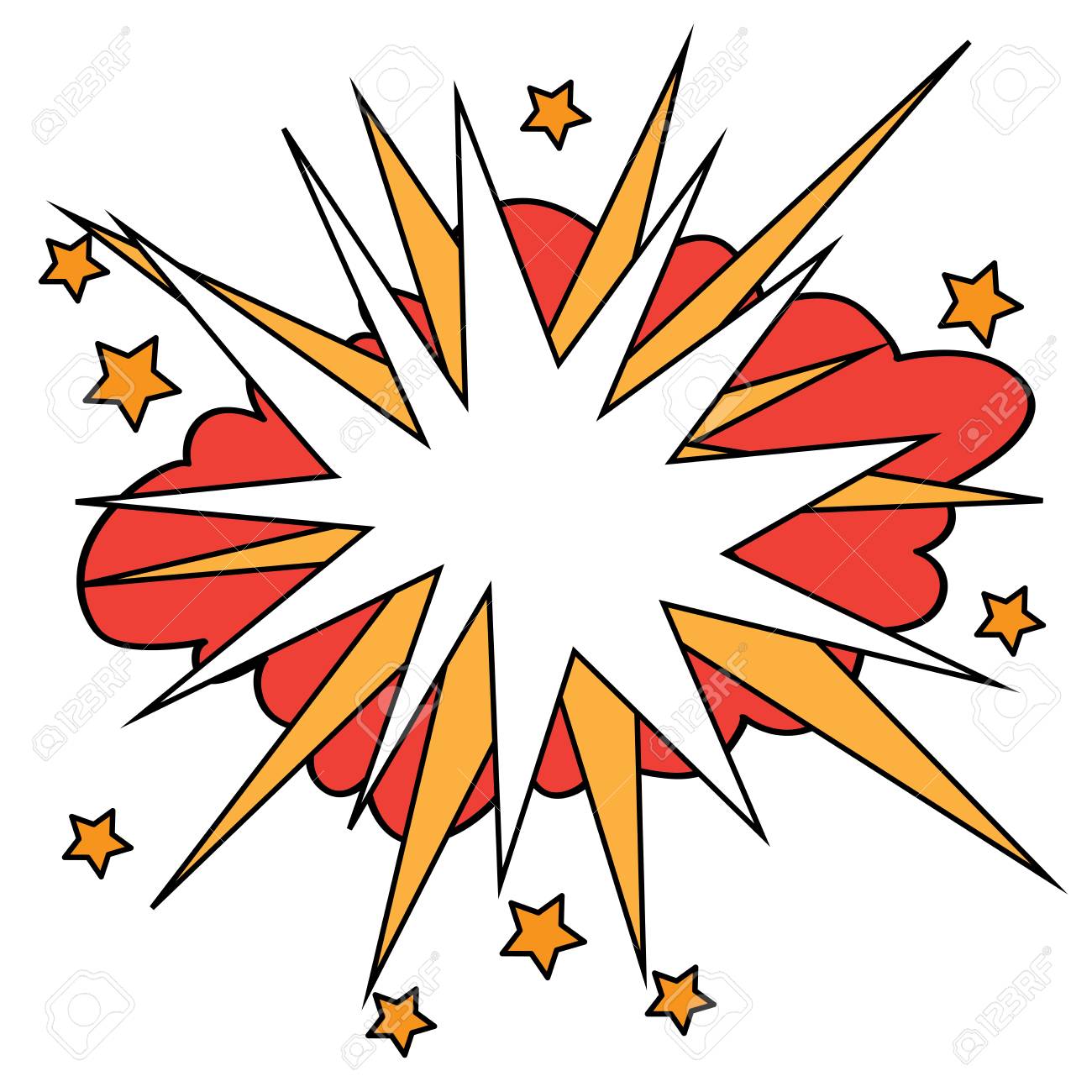Comic Speech Bubble. Explosion Pop Art Bunner. Royalty Free SVG, Cliparts,  Vectors, And Stock Illustration. Image 112216833.