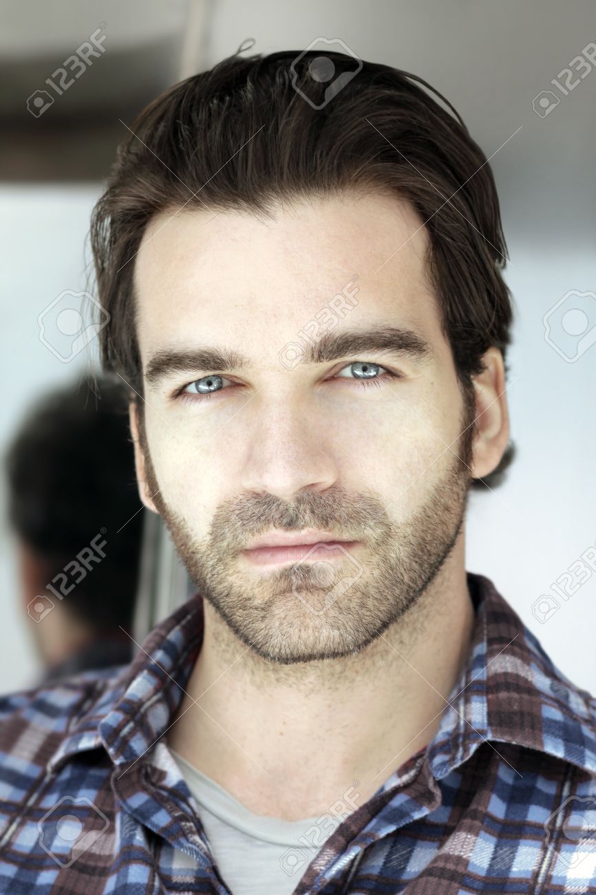Handsome Man Blue Eyes Photos and Images
