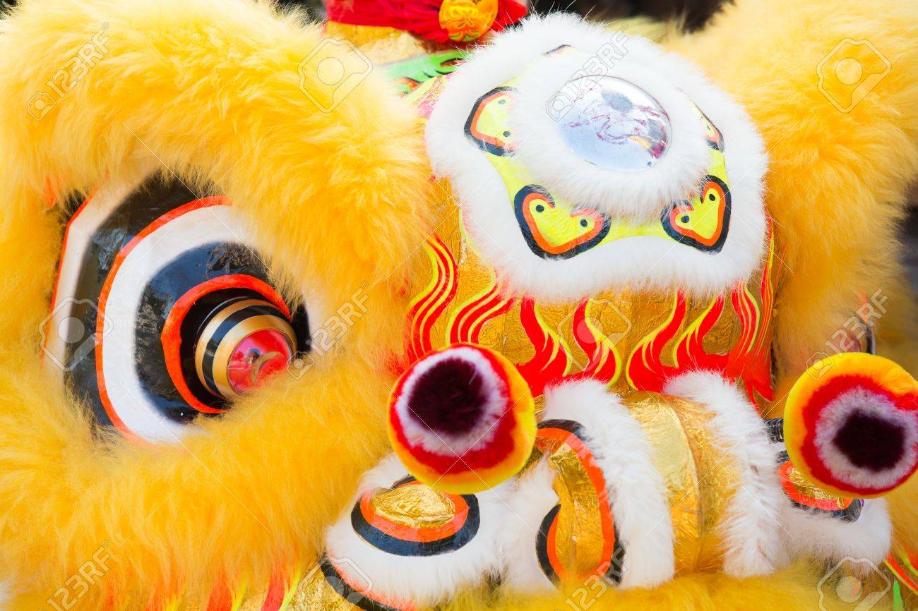 中国獅子舞の頭 の写真素材 画像素材 Image