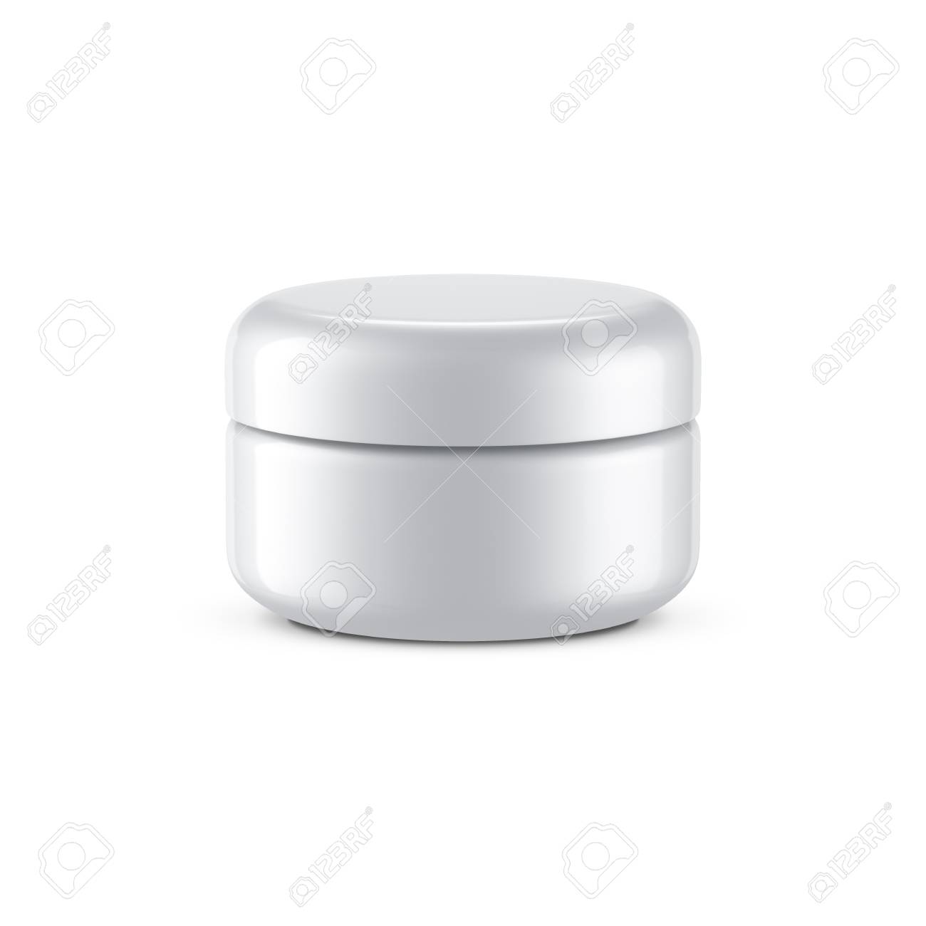 Download White Plastic Jar Mockup For Cosmetic Cream Package 3d Rendering Stock Photo Picture And Royalty Free Image Image 97419312