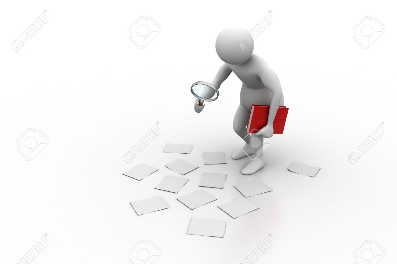 3d Man Analysing Stock Photo, Picture and Royalty Free Image. Image  24488318.