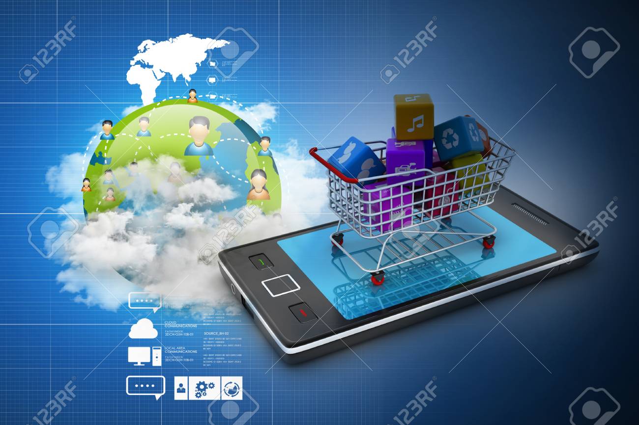 İnternet Ve Online Alışveriş Kavramı Royalty Free Stok Fotoğraf, Resimler, Görseller ve Stok Fotoğrafçılık. Image 41521895