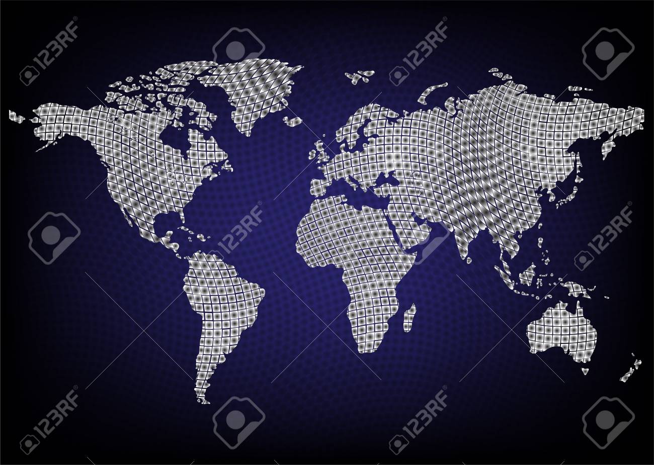 World Map Vector With Blue Background For Wallpaper Or Info World Map Vector With Blue Background For Wallpaper Or Info