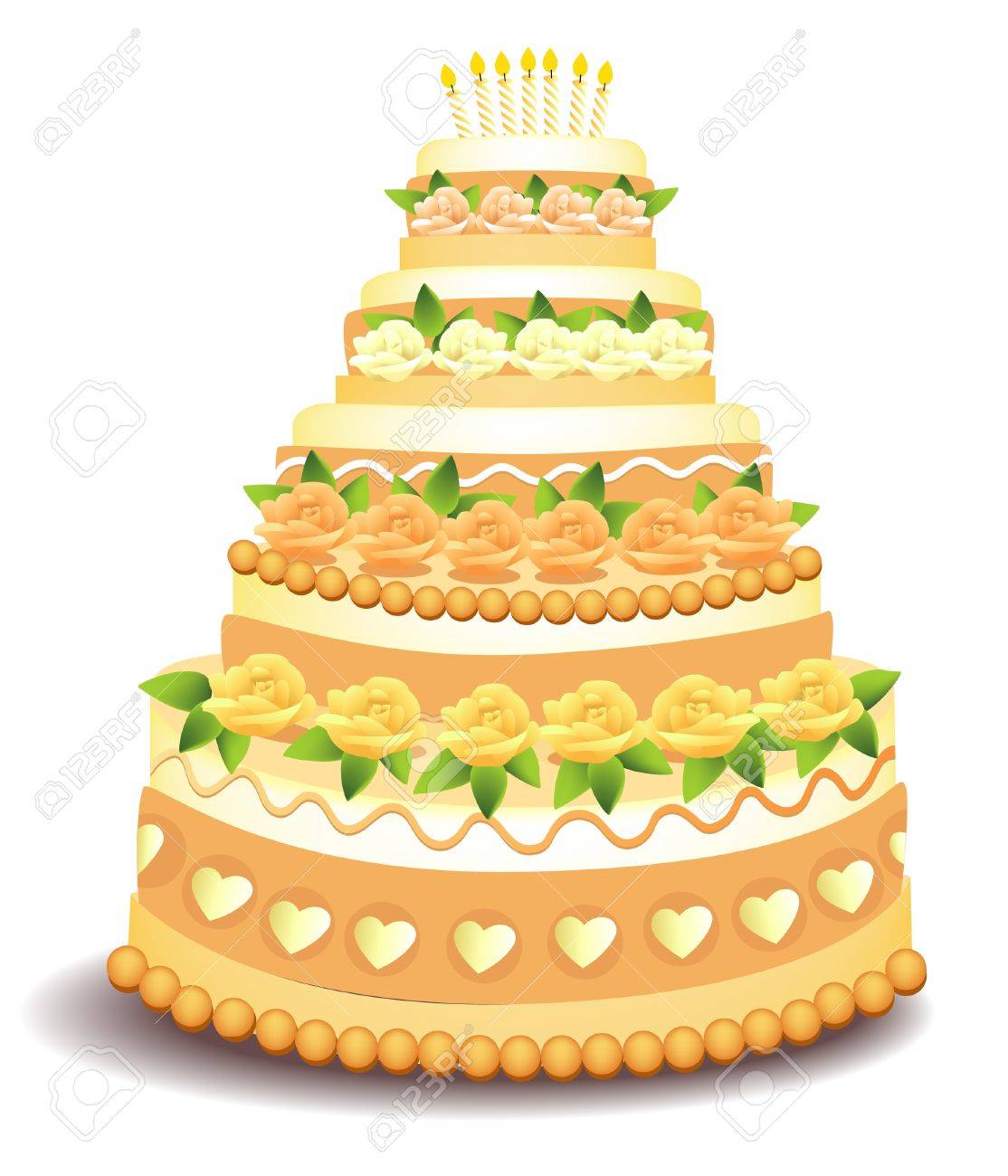 big cake with sweet