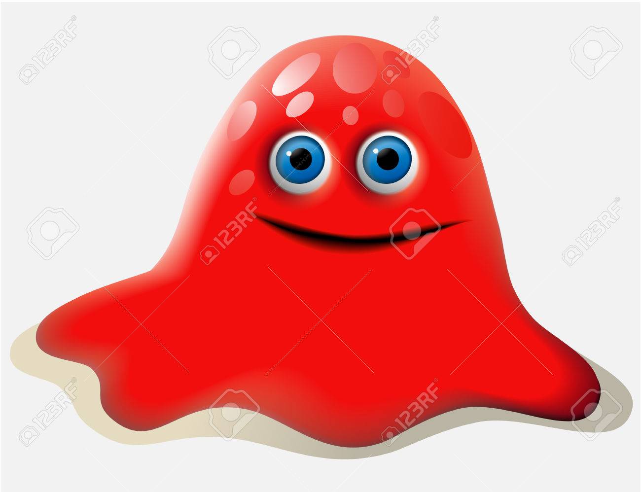 漫画赤い生き物のイラスト素材 ベクタ Image