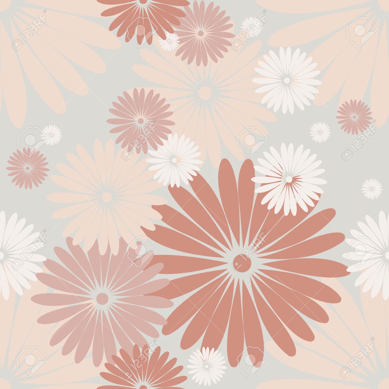 seamless pattern with cute chamomile flowers elegant background cute designs for background