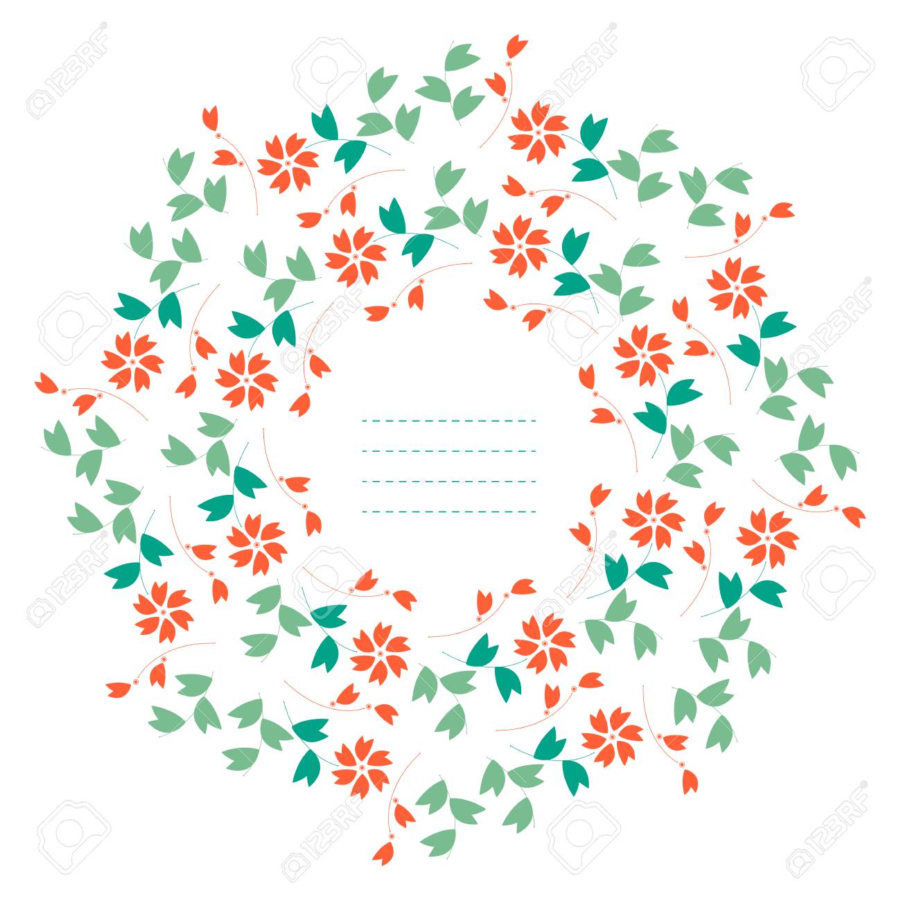 cool cornice decorativa con fiori colorati pu essere utilizzata per biglietti di auguri inviti copertine with disegni di fiori colorati