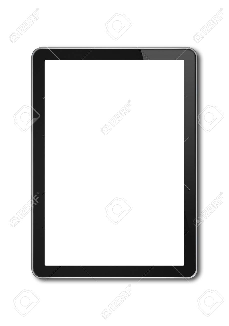 vertical digital tablet pc smartphone mockup template isolated