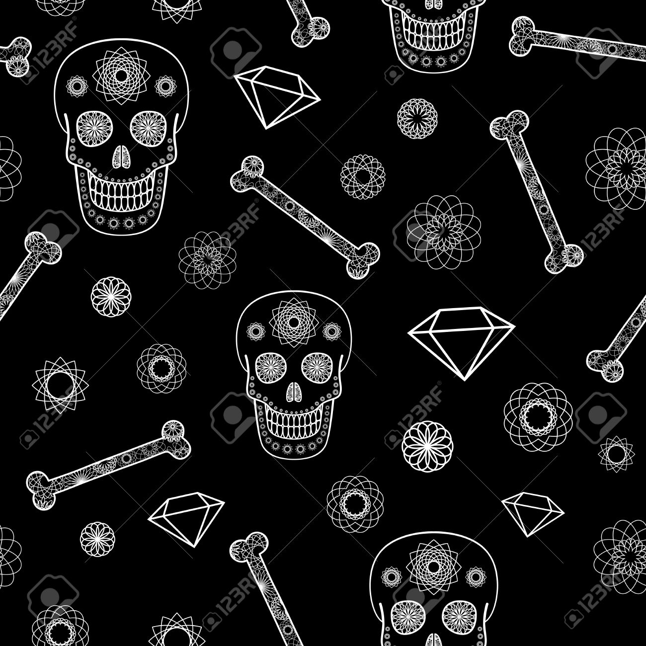seamless texture with ornamental