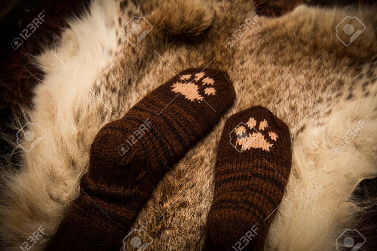 Paw socks knitting shop pattern