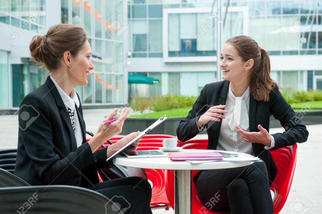 Young business woman job interview - 47345923 Young business woman job interview - 47345923
