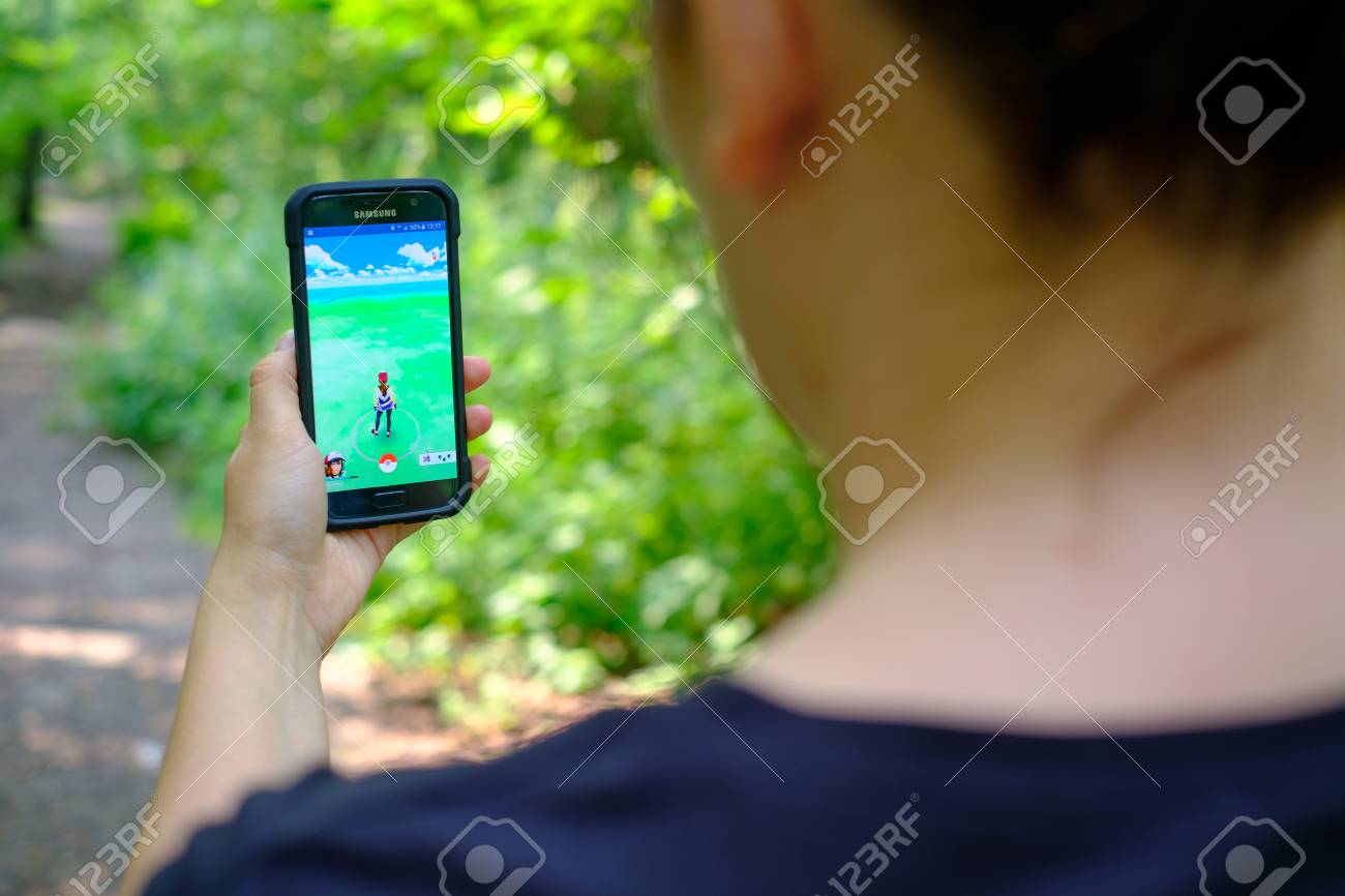 Moscow Russia July 24 Girl Holding A Samsung Galaxy S7 Smartphone With A Running Pokemon Go Application Stock Photo Picture And Royalty Free Image Image Moscow Russia July 24 Girl Holding A Samsung Galaxy S7 Smartphone With A Running Pokemon Go Application Stock Photo Picture And Royalty Free Image Image