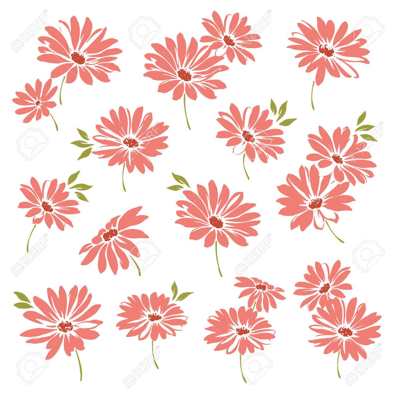 マーガレットの花のイラストのイラスト素材 ベクタ Image マーガレットの花のイラストのイラスト素材 ベクタ Image