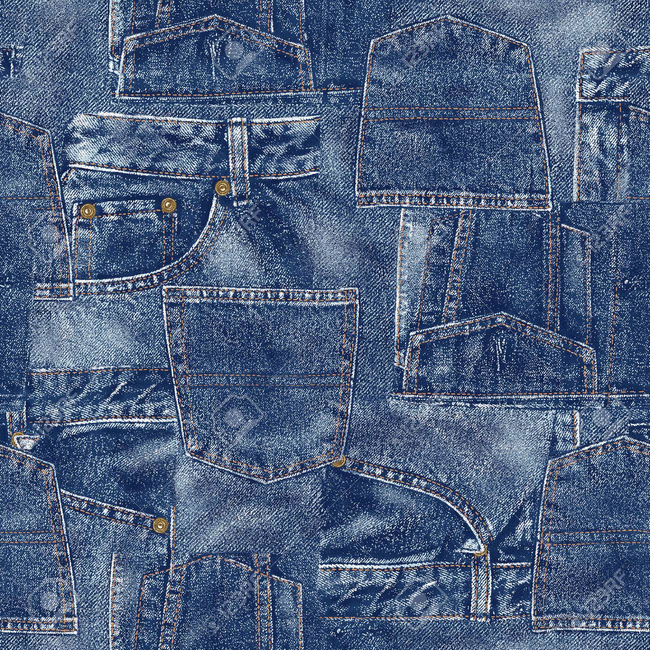 denim patch work