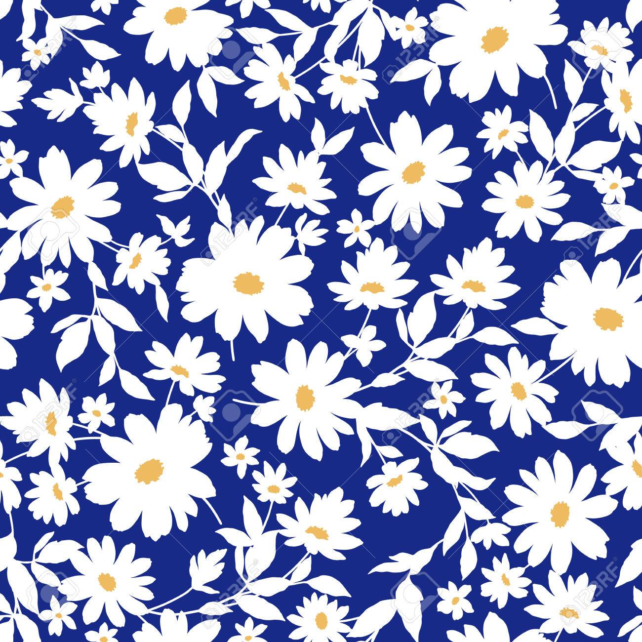 Flower illustration pattern - 54947465 Flower illustration pattern - 54947465