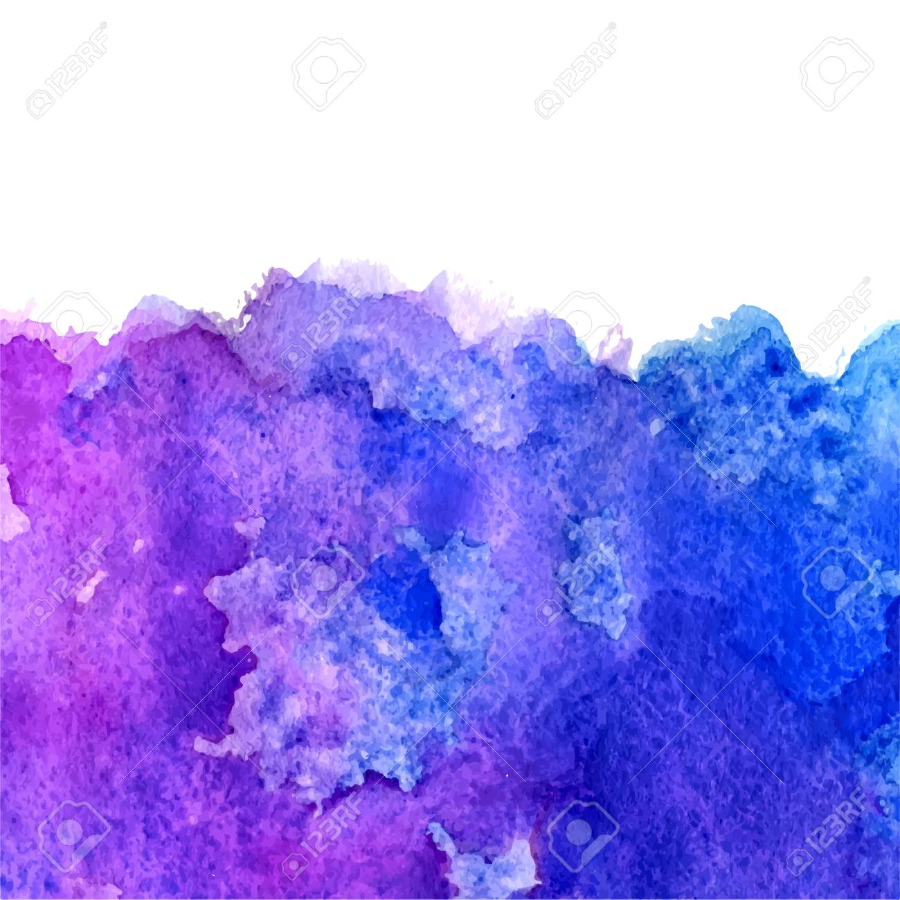 ベクター トップ コピー スペースと水彩の青と紫のグランジ背景 のイラスト素材 ベクタ Image