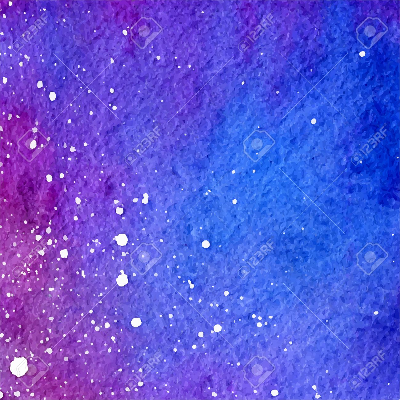 水彩美しい宇宙紫とブルー グラデーションの背景をベクトルします のイラスト素材 ベクタ Image