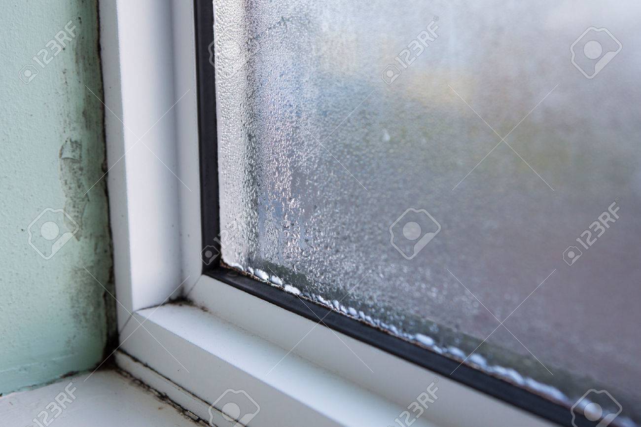 House Window With Damp And Condensation Stock Photo Picture And